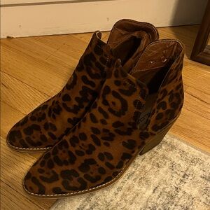 Leopard Print Ankle Booties